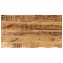 vidaXL Stalviršis, 110x60x3,8cm, mango masyvas, su gyvu kraštu