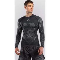 Venum Midnight Fury ilgarankoviai marškinėliai rashguard – juoda/pilka/sidabrinė