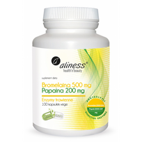 Aliness Bromelain 500 mg Papain 200 mg 100 vcaps