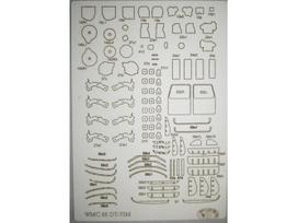 WMC - DZ-42G + DT-75M Kazakhstan iš faneros Lazeriu pjautas rėmas, 1/25, 66-1