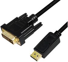 Kabelis Logilink Cable DisplayPort to DVI cable DisplayPort to DVI cable Displayport, DVI, 1 m, juoda sp.