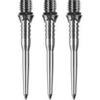 Smiginio strėlyčių smaigaliai Mission Titan Pro Ti Conversion Grooved Silver 30 mm, 3 vnt.