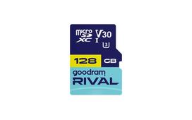 GOODRAM RIVAL atminties kortelė microSD 128GB 100MB/s klasė 10 UHS-I V30 su SD adapteriu