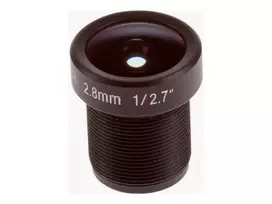 Lęšis Axis M12 2,8 mm F1,2 juodas vidaus patalpoms, 170° žiūrėjimo kampas
