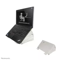 Neomounts NSNOTEBOOK300 stovas nešiojamam kompiuteriui 10-22 colių - universalus, permatomas, plastikinis, 25,4 cm (10 col.), 55,9 cm (22 col.), 15 kg, 136 - 209 mm