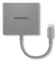 Lenovo GX91R64790 nešiojamojo kompiuterio dokas / prievadų kartotuvas, laidinis, USB 3.2 Gen 1 (3.1 Gen 1) Type-C, pilka