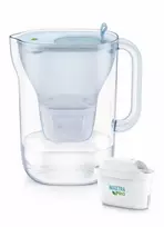 Vandens filtravimo ąsotis BRITA Style Eco 2.4L, mėlynos spalvos su 2x MAXTRA PRO filtrais