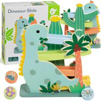 Medinė spalvinga dinozaurų čiuožykla CLASSIC WORLD