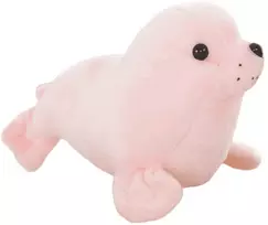 Lean Toys Pliušinis žaislas - rožinis ruoniukas, 24 cm