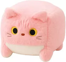 Lean Toys Pliušinis žaislas - kubo formos rožinis katinas, 18 cm