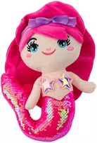 Lean Toys Pliušinis žaislas - undinėlė su blizgančia uodega, 28 cm