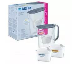Vandens filtravimo ąsotis BRITA Style Essential 2.4L, mėlynos spalvos su 2x MAXTRA PRO filtrais