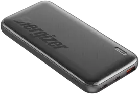 „Energizer“ – 10K 22,5 W greito įkrovimo kompaktiška ir kelionėms paruošta išorinė baterija – 10000 mAh – juoda