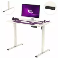 Elektrinis reguliuojamo aukščio stalas „Spacetronik Moris 125II“, 100x60 cm, baltas