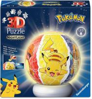 Ravensburger - Dėlionės kamuoliuko naktinė lemputė Pokémon 72p (12008053)