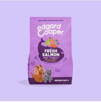 Edgard Cooper - šviežia šuniukų lašiša ir kalakutiena - 2,5kg