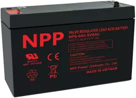Akumuliatorius 6V 8Ah T2(F2) Pb AGM NPP