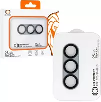 Grūdintas stiklas Tel Protect 95% AR+AF Full Metal Camera Protector į aparat skirtas Samsung Galaxy S26/S26 Plus žydra (island)