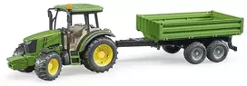 Bruder - John Deere 5115 M su savivarte priekaba (02108)