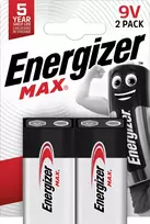 Energizer - MAX 9V/6LR61 (2 vnt. pakuotė)