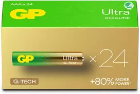 GP Battery GP - Ultra Alkaline baterijos, AAA dydžio, 24AU/LR03, 1,5 V, 24 vnt. pakuotė