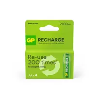 GP Battery GP - Įkraunamos baterijos, AA dydis, 2100 mAh, 4 vnt. pakuotė