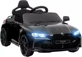 Koduva BMW M4 elektrinis vaikiškas automobilis, juodas, 108 x 69,5 x 51 cm