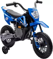Aosom Elektrinis vaikiškas motociklas, 12V, mėlynas, 109,5 x 60 x 72,5 cm