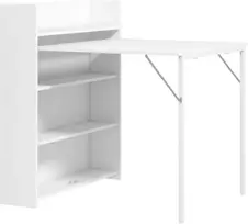 Koduva Sulankstomas valgomojo stalas, baltas, 78,5 x 91 x 93 cm