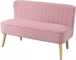 Koduva 2 vietų sofa, rožinė, 117 x 56,5 x 77 cm