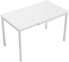 Koduva Ištraukiamas valgomojo stalas 80–120 cm, 4–6 asmenims, baltas