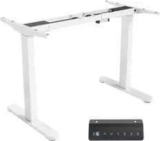 Koduva Elektrinis reguliuojamas stalo rėmas, baltas, plienas, 70-118 cm