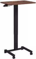 Koduva Reguliuojamo aukščio stovimas stalas su ratukais, 65 x 48 x 68-108 cm, ruda + juoda