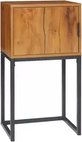 TV staliukas Koduva Industrinio dizaino konsolinis staliukas, natūralaus medžio spalvos, juodas, 40 x 30 x 76 cm