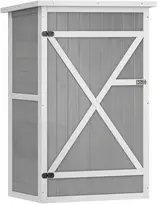 TV staliukas Koduva Gartenschranka sodo spintelė, juoda/pilka/balta, 75 x 56 x 115 cm