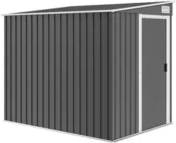 Koduva Metalinė sodo daiktadėžė, tamsiai pilka, 154 x 206,5 x 160/181 cm