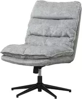 Koduva Besisukanti biuro kėdė be porankių, minkštu Chenille audiniu, pilka, 63,5 x 81 x 96-102 cm
