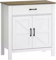 TV staliukas Koduva Sideboard spintelė, baltos ir antikinės rudos spalvos, 77 x 39,3 x 81,5 cm