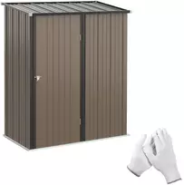 Koduva Sodo sandėliukas, rudas, 161,5 x 94,5 x 196 cm, galvanizuotas plienas
