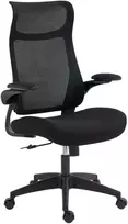 Koduva Ergonominė biuro kėdė su 3D porankiais, tinklo audinys, juoda, 108-118 cm