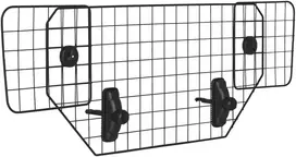 Koduva Automobilio bagažinės pertvara šunims, juoda, 90–120 x 40,5 cm, metalas