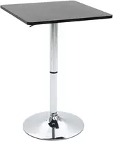 Koduva Reguliuojamo aukščio baro stalas, 360° sukamas, juodas/sidabrinis, 60 x 60 x 69-93 cm
