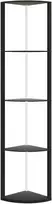 Koduva Pastatoma lempa su lentynomis, juoda, MDF, 42 x 29,5 x 163 cm