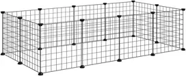 Koduva Kleinturių aptvaras, juodas, metalinis, 106 x 73 x 36 cm