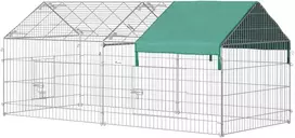 Aosom Smulkiems gyvūnams skirtas aptvaras, 220 x 103 x 103 cm, žalia