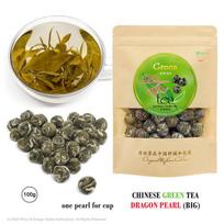 „DRAGON PEARL” (Big Pearl) Green tea - Išskirtinis Kinų žalioji arbata „Drakono perlas“ (Didysis perlas), 100g