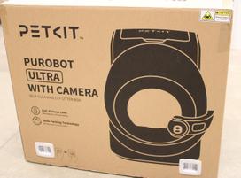 SALE OUT. PETKIT Automatic Cat Litter Box | Purobot Ultra | White | USED, SRATCHED, MISSIG INNER PACKAGING | 24 month(s)