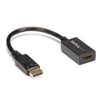 StarTech.com DisplayPort to HDMI Adapter - DP 1.2 to HDMI Video Converter 1080p - DP to HDMI Monitor/TV/Display Cable Adapter Dongle - Passive DP to HDMI Adapter - Latching DP Connector