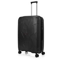 Didelis plastikinis lagaminas Swissbags Lava D Juodas