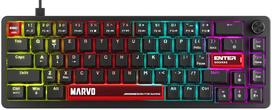 Marvo Arma 67 KG935 laidinė mechaninė klaviatūra | TNT Peach Switch| Juoda